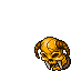 Golden Demon Skull