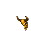 Golden Minotaur Skull